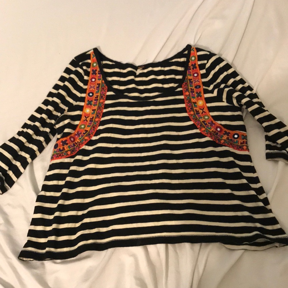 Free people back pack style shirt